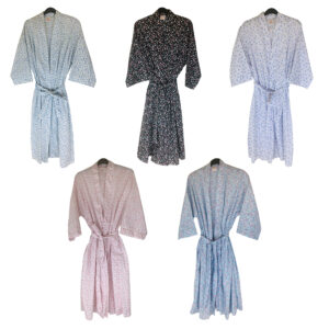 Ladies Printed Poly Cotton Night Gown Robe