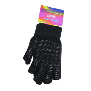 Men’s Handy Full Fingers Black Gripper Magic Gloves