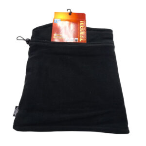 Men’s Fleece Neck Warmer In Solid Black