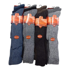 Men’s Fresh Feel Wool Rich Long Boot Socks