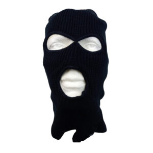 Men’s 3 Hole Knitted Balaclava All Black