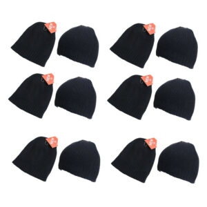 Men’s Black Comfort Warm Hot Beanie Hats