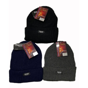 Men’s Thermal Insulated Turn Up Beanie Hat
