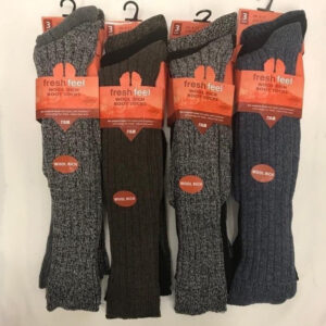 Men’s Fresh Feel Wool Blend Long Socks