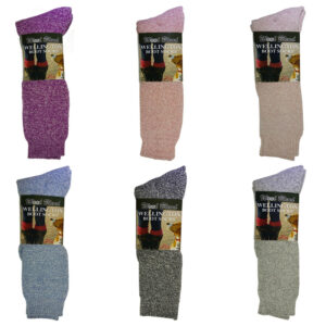 Ladies Wool Blend Wellington Boot Socks