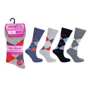 Ladies Exquisite Elegance Eazy Grip Non Elastic Socks (2452)