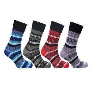 Men’s Man Basic Stripe Crew Socks (2489)
