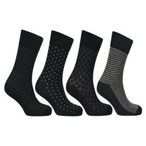 Men’s Man Basic Black Mix Crew Socks (2491)