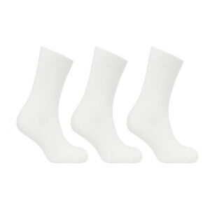 Men’s Man Basic White Crew Socks (2681)