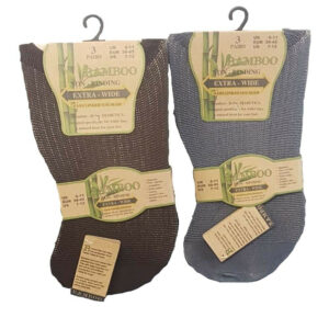 Men’s None Binding Bamboo Extra Wide Socks