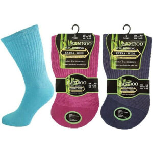 Ladies None Binding Bamboo Extra-Wide Sock