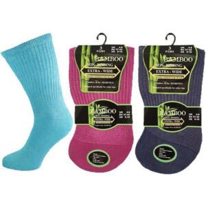 Ladies None Binding Bamboo Extra-Wide Sock