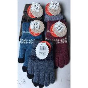 Ladies 100% Polyester Assorted Thermal Gloves