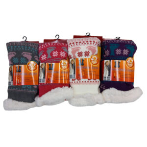 Ladies Double Layer Fur Lined 4.7 Tog Socks (L10782)