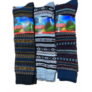 Ladies Dark Assorted Long Wellington Boot Socks (SE151LONG)