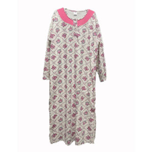 Ladies Brushed Cotton Vincy Long Sleeve Nightdress