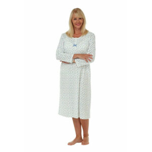 Nightdresses for Ladies Marlon Floral Jenny Print Warm Fleece