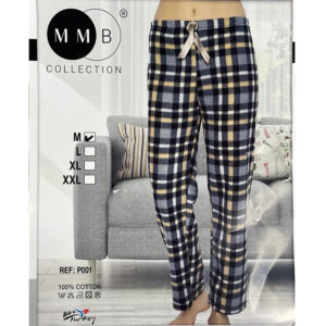 Ladies Fleece Check Pyjama Bottom Only